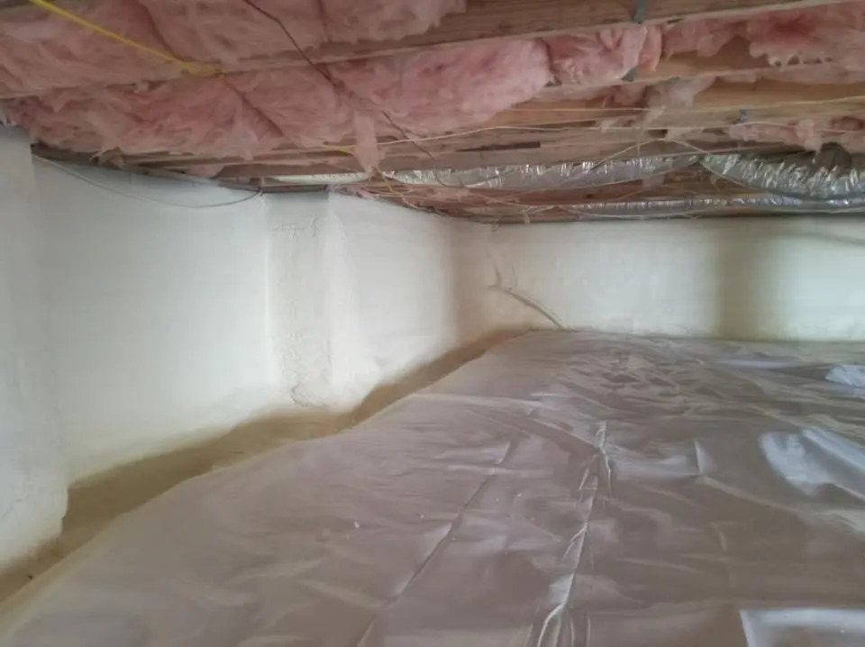 Crawl space encapsulation with closed-cell spray foam for Roof Maintenance in Pacific
