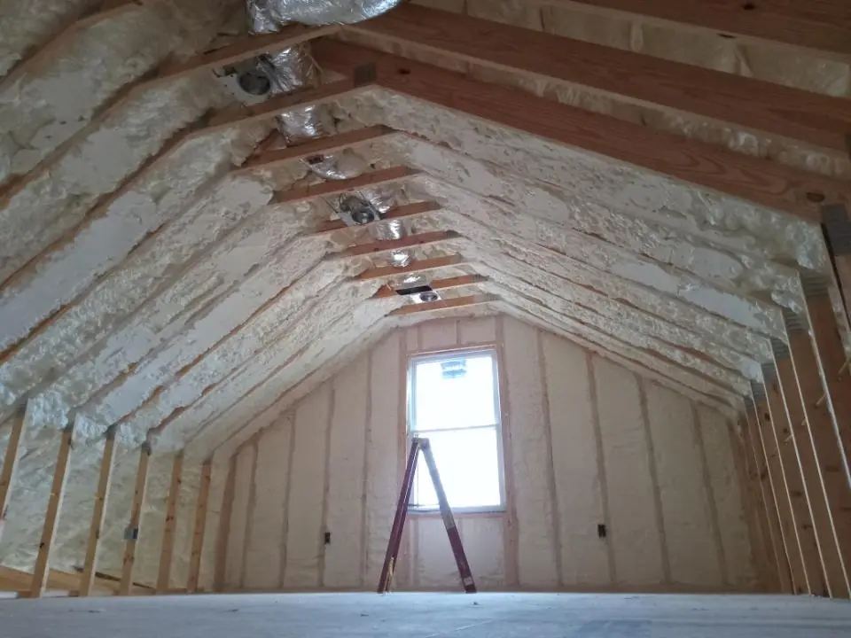 Spray foam roofing application for Crawl Space Insulation project in Pacific